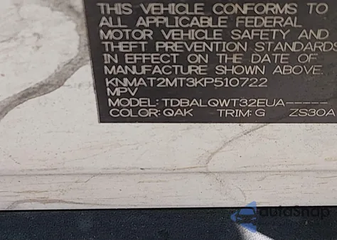 2019 Nissan Rogue Sv from USA, damaged, VIN KNMAT2MT3KP510722